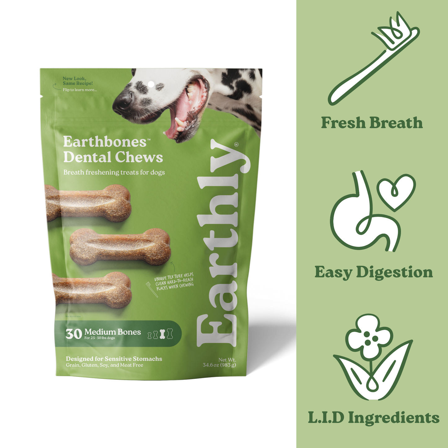 Earthbones Dental Chews For Dogs